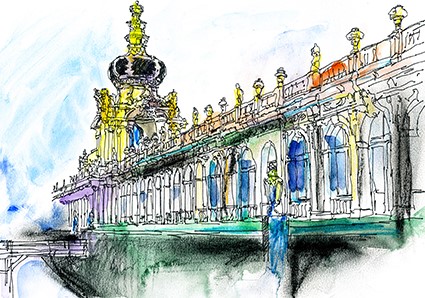 Zwinger Dresden Kunstdruck S137