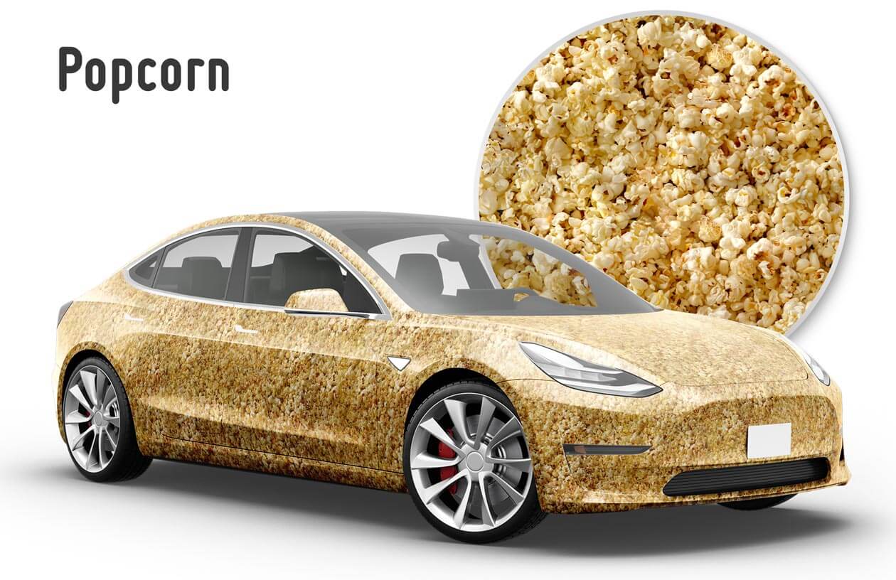 NAHRUNG Popcorn 3-D Effekt Motivdruck Autofolie Car Wrapping