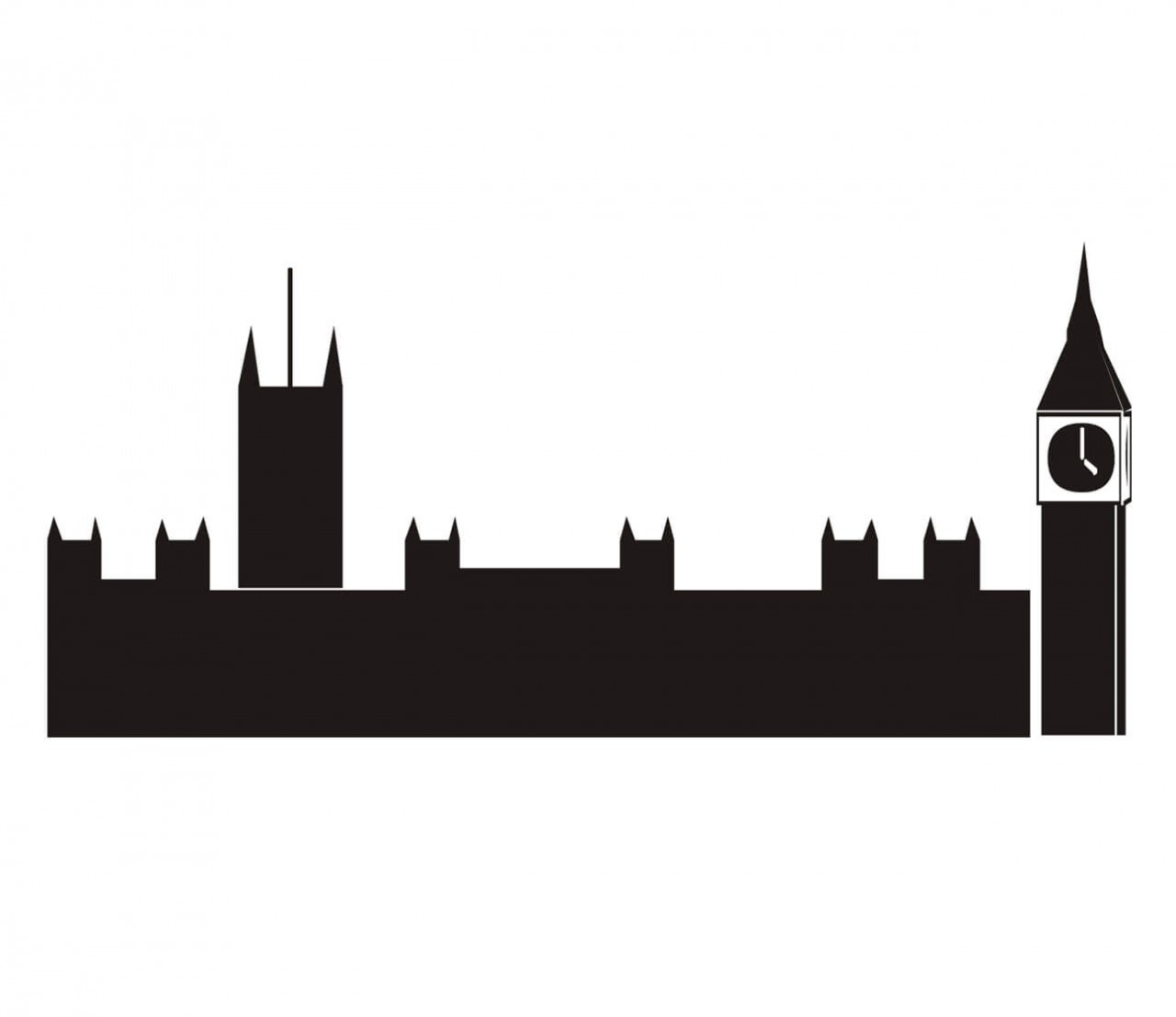 STADT London, Silhouette als Wandtattoo