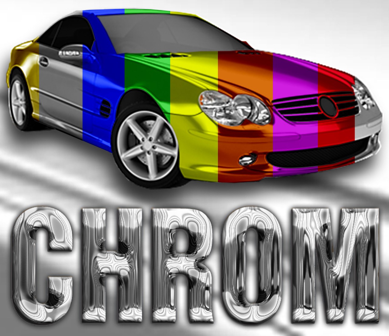 Autofolie CHROM Color Glanz / Matt für Car Wrapping