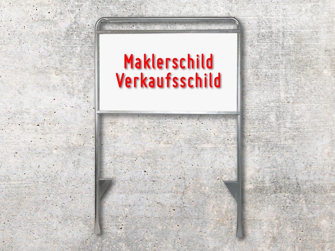 Gestell für Makler, Maklerschild 159