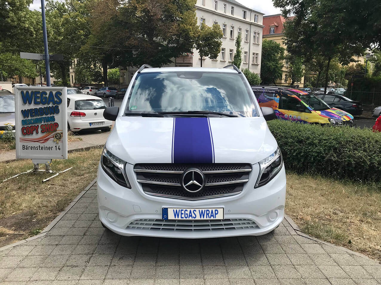 Autostreifen Rennstreifen Streifen Blau