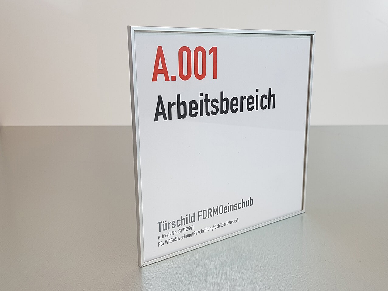 Türschilder FORMOeinschub dünner Wechselrahmen nur 2,5mm