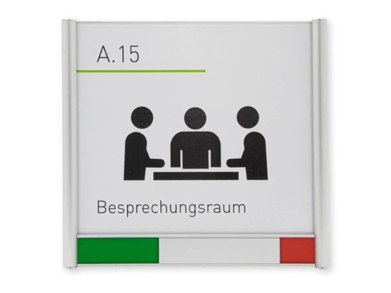 Besprechungsschild frei besetzt PLANO mit Rundrohr Design