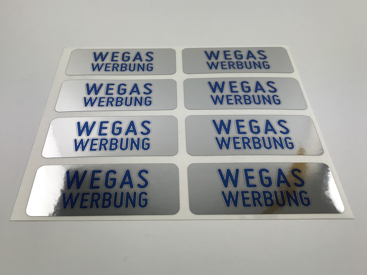 Sticker SILBER GOLD Chrome Spiegel bis 9 cm²