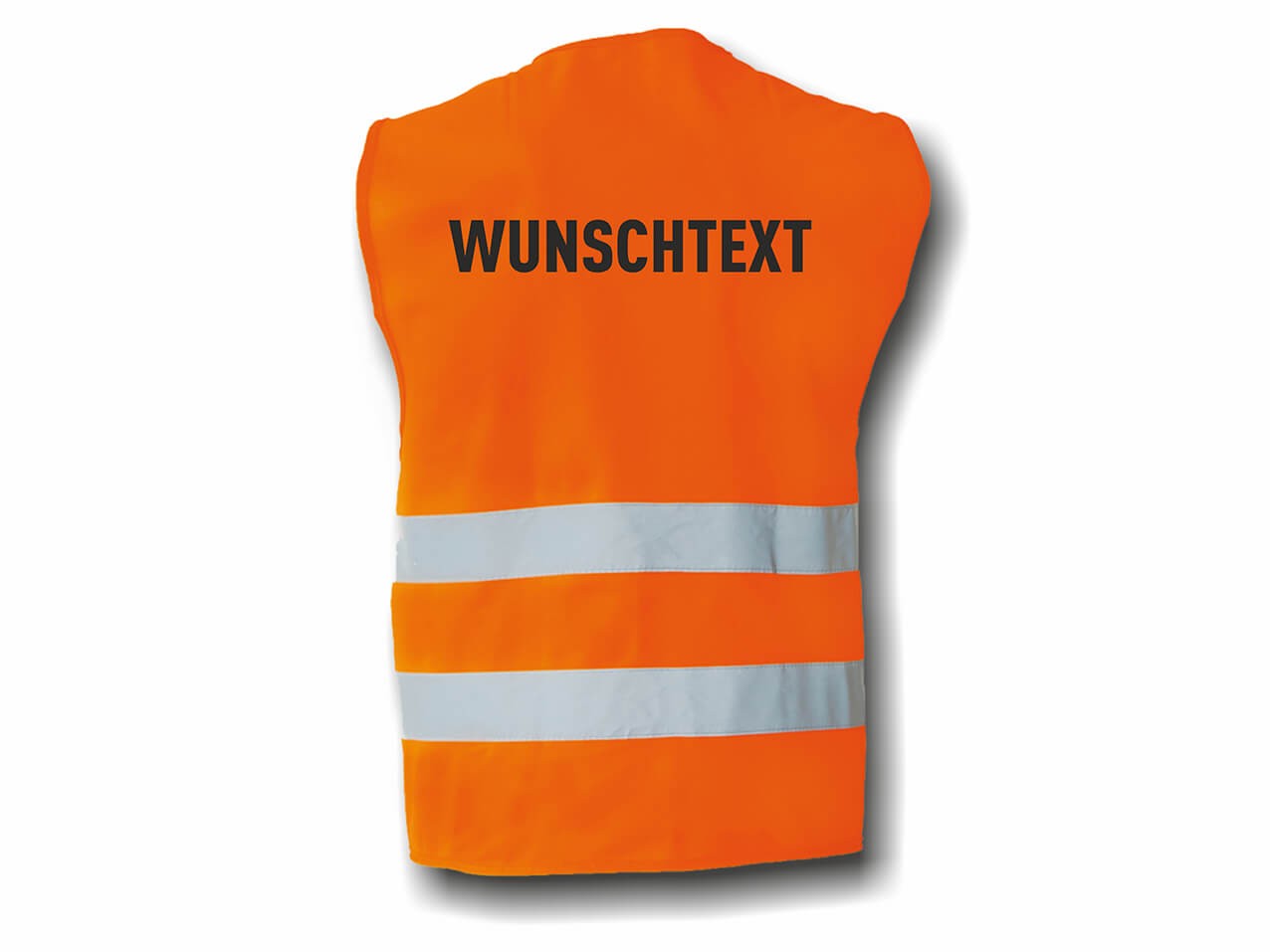 Warnweste 2 Warnstreifen Klassik #Wunschtext