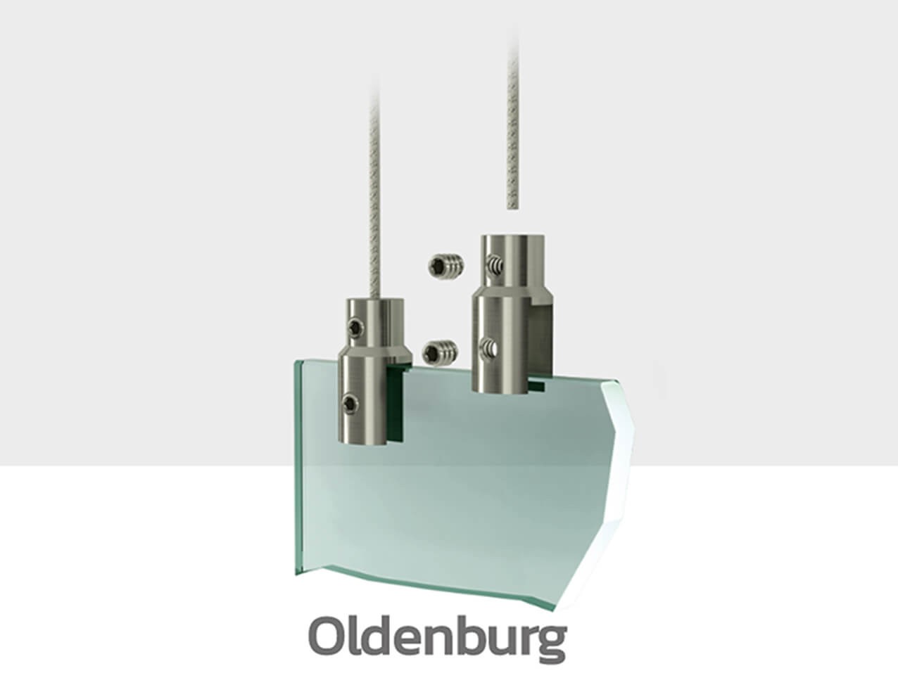 Schild-Halterung "Oldenburg" für Deckenabhängung