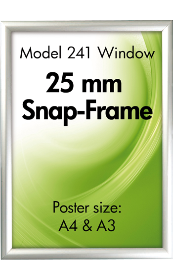 Klapprahmen 25mm Doppelrahmen Alu Snap Frame beidseitig Fenster 241