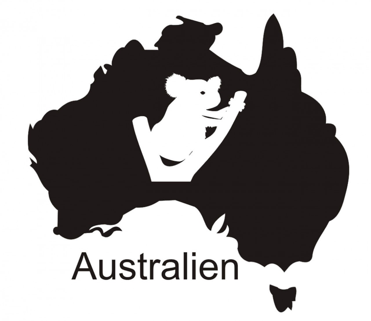 STADT Australien als Wandtattoo