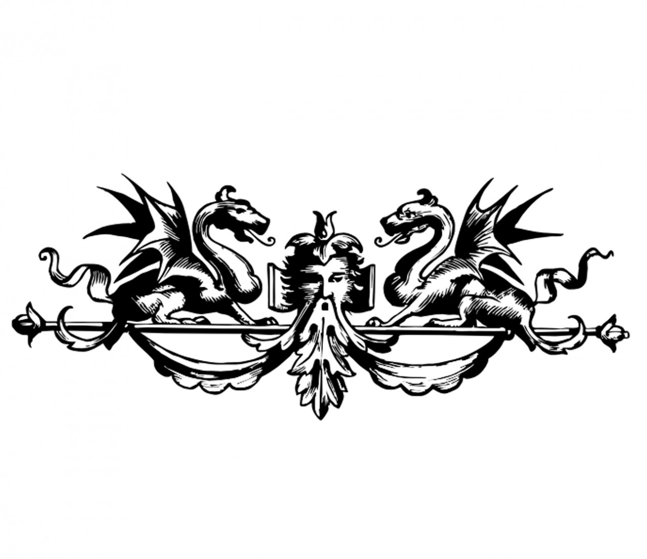 Wandtattoo Drachen Romantik