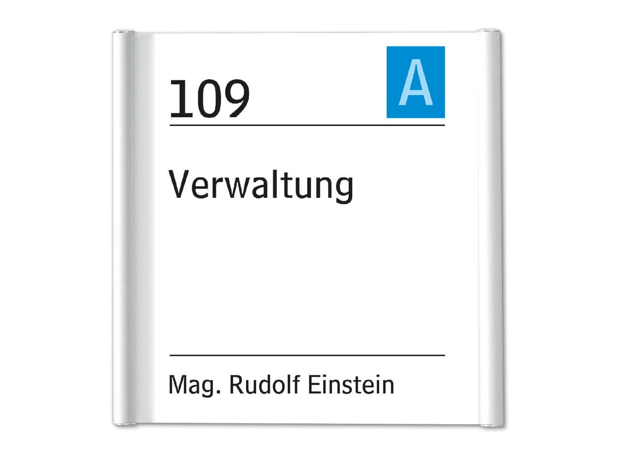 Türschild PLANO mit Rundrohr Design alle Größen