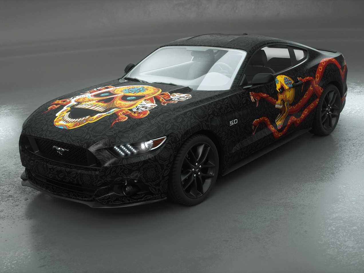 Dia de los muertos Car Wrap DRUCK & KLEBEN