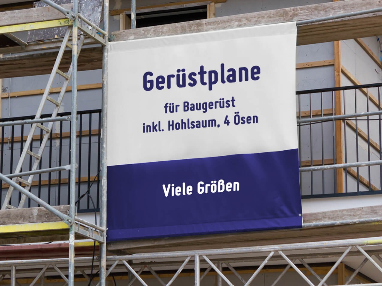 Gerüstplane alle Standardgrößen