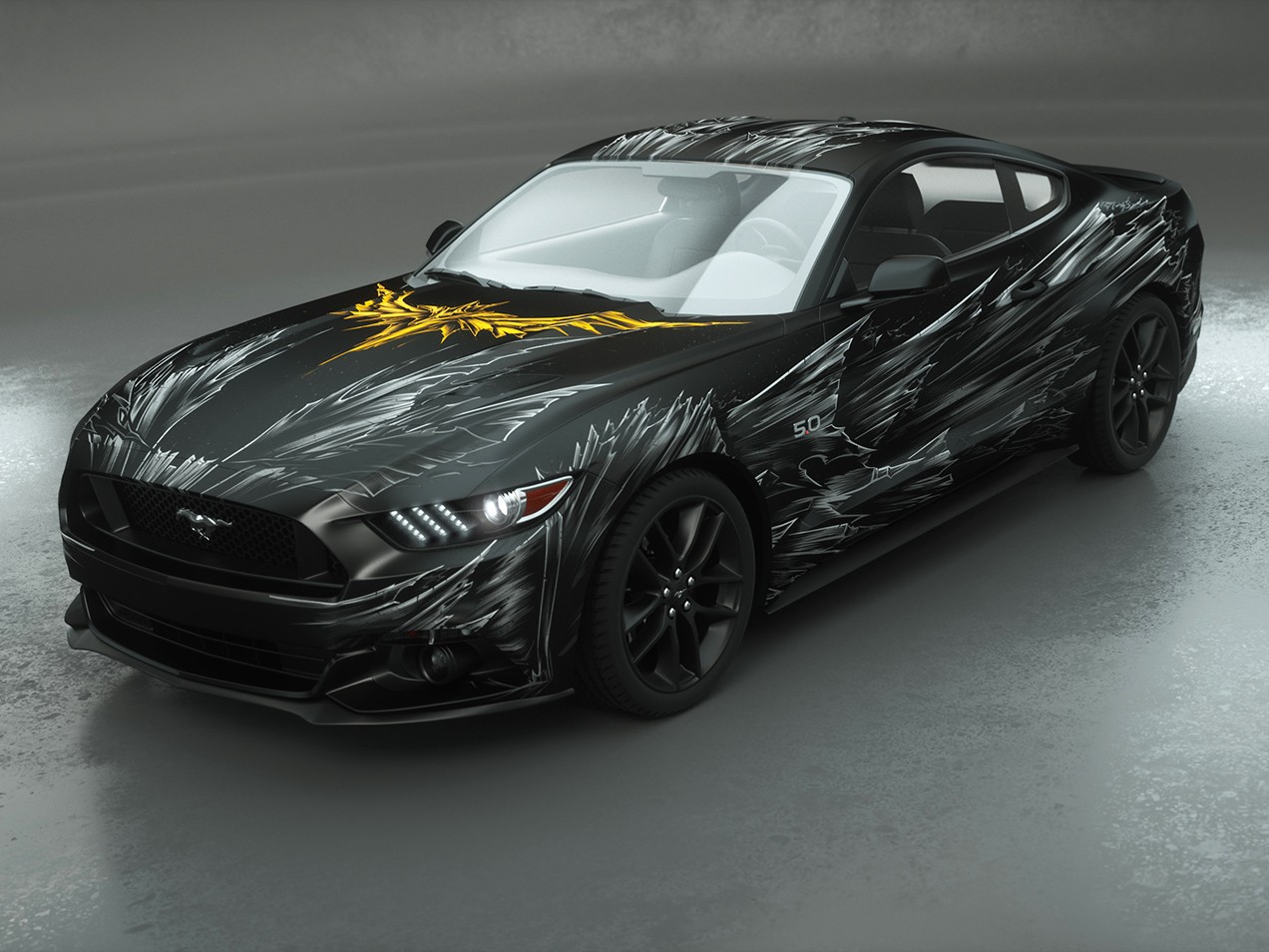 Batmobile F12 Car Wrap DRUCK & KLEBEN