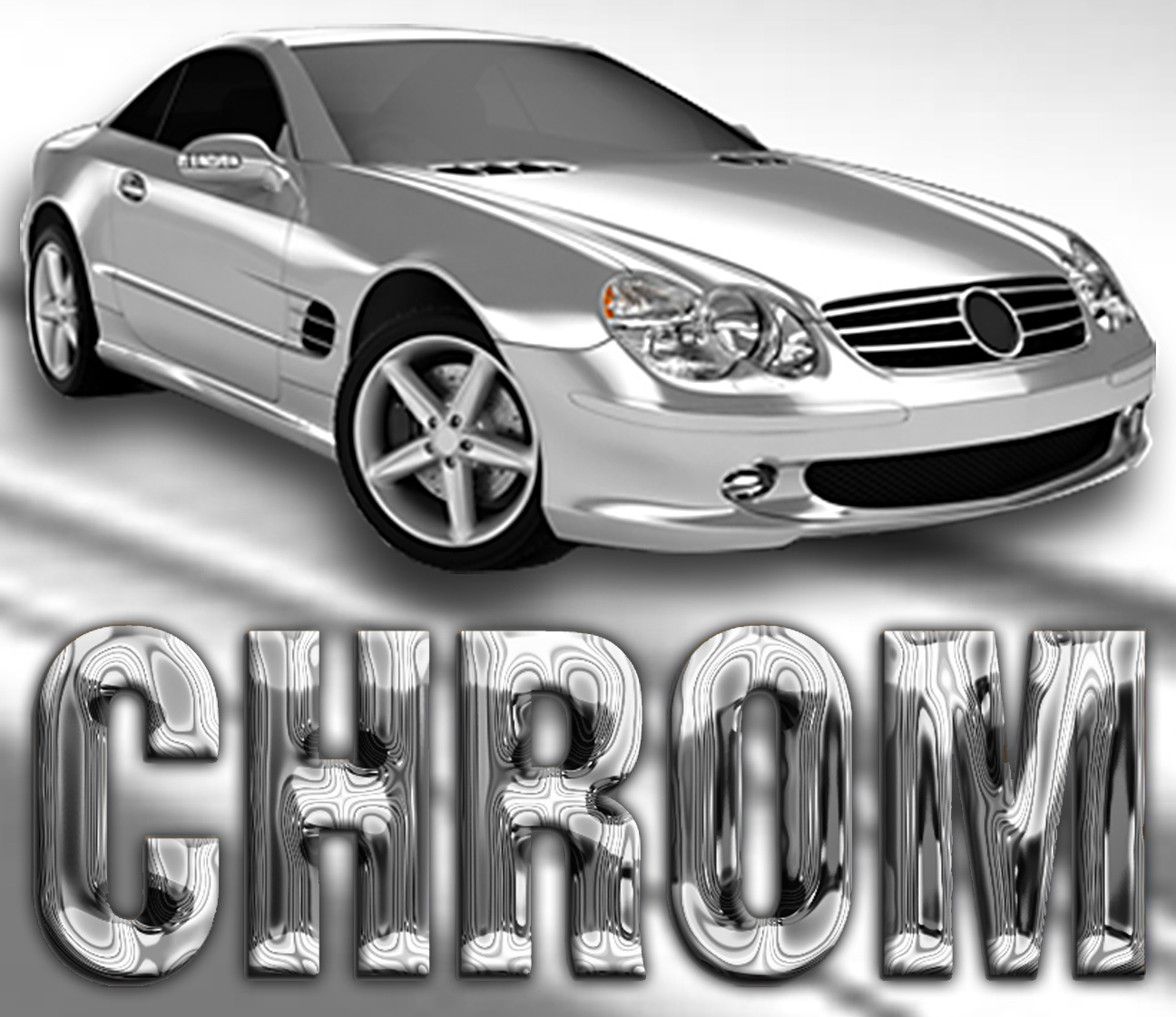 Chrome-Autofolie Silber Glanz, Shop für alle Werbe Produkte von A - Z