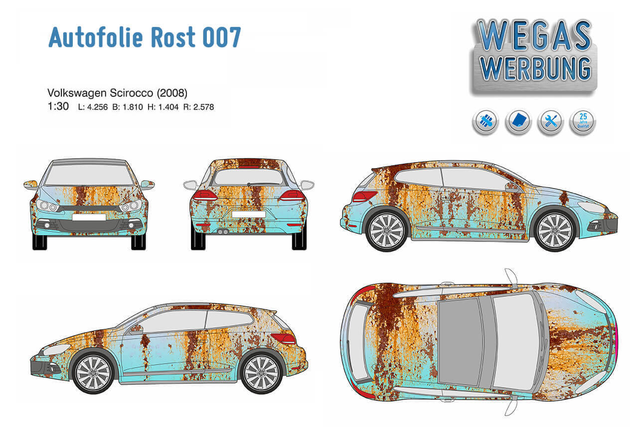Car Wrapping Folie: Rost