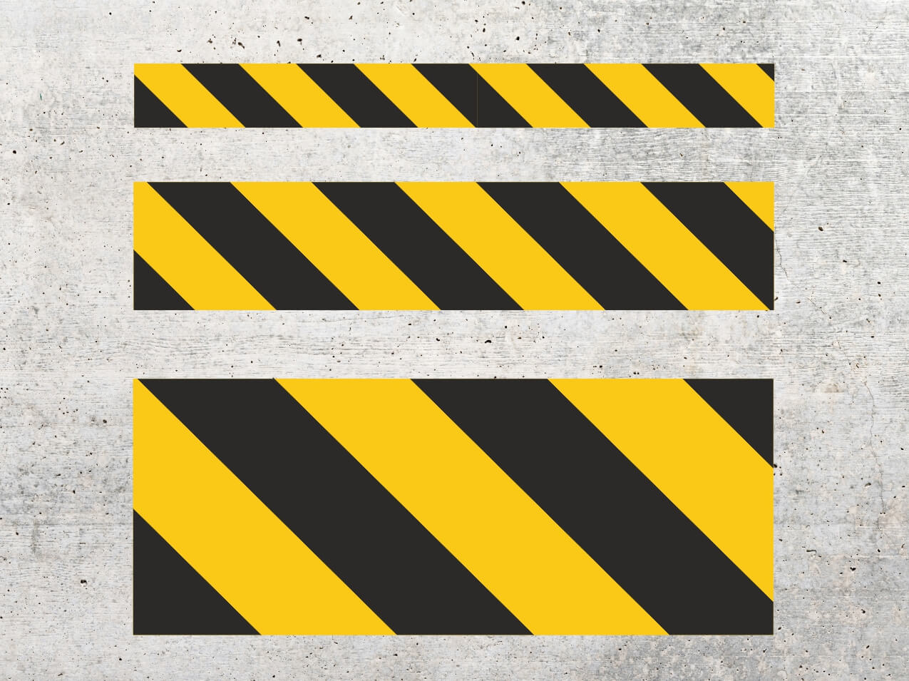 Linien gelb / schwarz als Streifen reflektierend - einbrennbare  Bodenmarkierung, Fahrbahnmarkierung, Wegemarkierung zum Einbrennen, Shop  für alle Werbe Produkte von A - Z