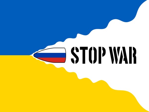 Fahne Ukraine Stop War Krieg